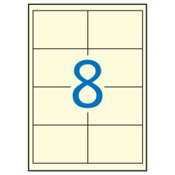 ETIQUETAS APLI I/L/C A-4 97*67,7 EVENTOS CREMA 20H 11801