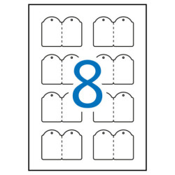 ETIQUETAS APLI I/L/C A-4 COLGANTES 36*53    100H 11947