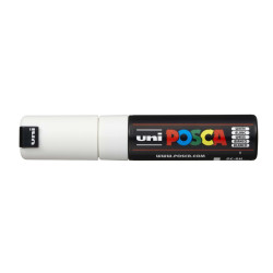 MARCADOR UNI-BALL POSCA PC-8K BISEL GRUESO 8MM BLANCO -1-