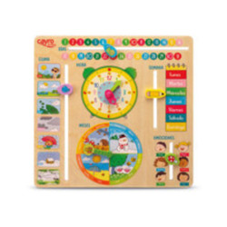 CALENDARIO MADERA CAYRO C/RELOJ REF 8107