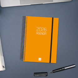 AGENDA OPAQUE E10 1DP 2026 NARANJA+ FINOCAM26 742912926 175 X 29 X 212 MM