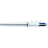 BOLIGRAFO RETRÁCTIL 4 COLORES SHINE PLATA BIC
