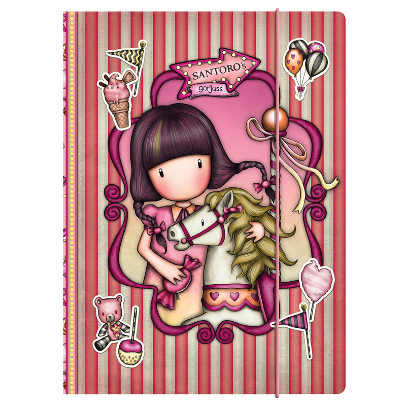 CARPETA FOLIO 3 SOLAPAS GORJUSS GORJUSS™ FAIRGROUND "CAROUSEL" SAFTA23 ENERO 812GJ13