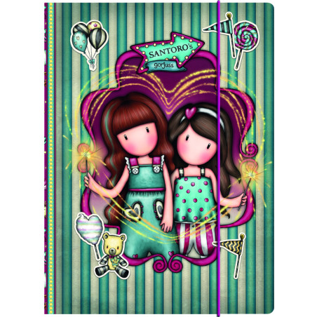 CARPETA FOLIO 3 SOLAPAS GORJUSS GORJUSS™ FAIRGROUND "FIREWORKS" SAFTA23 ENERO 812GJ14