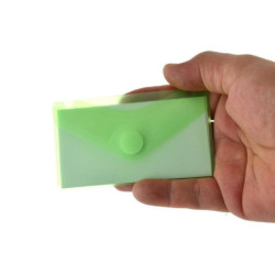 DOSSIER VELCRO OFFICEBOX 6,2*10,5 VERDE BOLSA 10U 90636