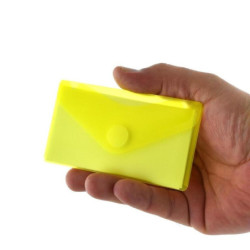 DOSSIER VELCRO OFFICEBOX 6,2*10,5 AMARILLO BOLSA 10U 90653