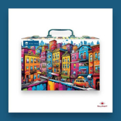 MALETIN DIBUJO DISEÑO HOUSES 53 PZAS ALEX BOG AB-1005