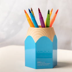 CUBILETE DELI PLASTICO LAPIZ COLORES SURTIDOS 9145