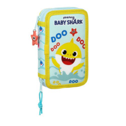 PLUMIER DOBLE PQÑO 28 PCS BABY SHARK "BEACH DAY" SAFTA23 ENERO 412160854
