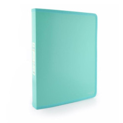 CARPETA 4A 25 OFFICEBOX PP BORDE TELA PASTEL AZUL UNIDAD 42505AB