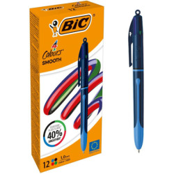 BOLIGRAFO RETRÁCTIL 4 COLORES SMOOTH BL1 DROP EU BIC