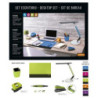 JUEGO OFICINA SENFORT19 SOHO 6 PIEZAS C/FLEXO COLOR VERDE 20893