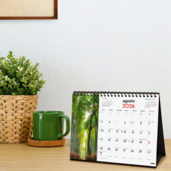 CALENDARIO SOBREMESA 2026 NATURALEZA+ FINOCAM26 780324826 210 X 70 X 155 MM