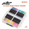 ROTULADOR ACRILICO PINCEL ALEX BOG LIQUID BRUSH MALETA REGALO 36 COLORES AB-0666