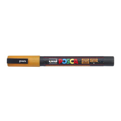 MARCADOR UNI-BALL POSCA PC-3ML PUNTA REDONDA 0,9-1,3MM PURPURINA NARANJA -4-