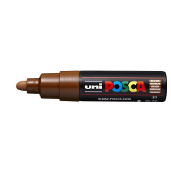 MARCADOR UNI-BALL POSCA PC-7M PUNTA REDONDA 4,5-5,5MM MARRON -21-