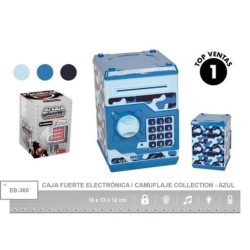 HUCHA METAL CAJA FUERTE CODIGO ALEX BOG CAMUFLAJE EB-360