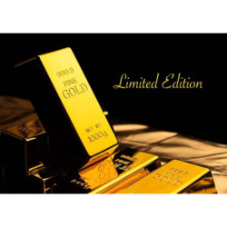 HUCHA METAL CAJA FUERTE CODIGO ALEX BOG METAL ORO EB-500