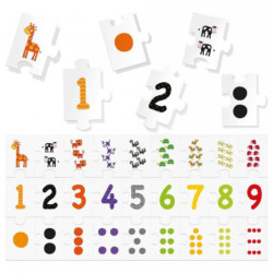 JUEGO FOURNIER HEADU 123 PUZZLE NUMBERS QUANTITIES SEQUENCES 130012059