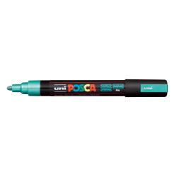 MARCADOR UNI-BALL POSCA PC-5M PUNTA REDONDA 1,8-2,5MM VERDE METALICO -M6-