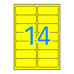 ETIQUETAS INKJET LASER COPY AMARILLO 99,1X 38,1 20H APLI20 (1 UN) 14600