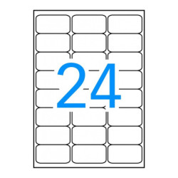 ETIQUETAS INKJET INTEMPERIE BLANCAS   63,5X 33,9 10H APLI20 (1 UN) 16683