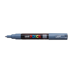MARCADOR UNI-BALL POSCA PC-1M. PUNTA FINA 0,7MM GRIS PIZARRA -61-