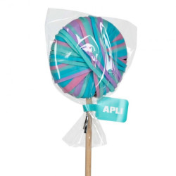 PIRULETA GOMA ELÁSTICA COL. PASTEL APLI20 (15 UN) 18330