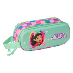 PORTATODO DOBLE 3D GABBY'S DOLLHOUSE 3D SAFTA25 VAC 822573512 MEDIDAS: 8*21