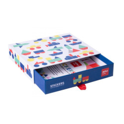 CAJA STICKERS BOX GEOMETRICOS - VEHICULOS APLI20 (1 UN) 18359