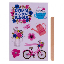 BOLSA PEGATINASTRANSFER FLORES 1H APLI20 (5 UN) 18511