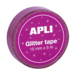 EXP. CINTA ADHESIVA GLITTER 15MMX5M 60U APLI20 (60 UN) 18520