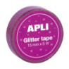 EXP. CINTA ADHESIVA GLITTER 15MMX5M 60U APLI20 (60 UN) 18520