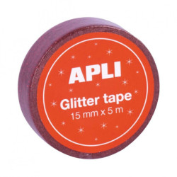 EXP. CINTA ADHESIVA GLITTER 15MMX5M 60U APLI20 (60 UN) 18520