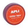 EXP. CINTA ADHESIVA GLITTER 15MMX5M 60U APLI20 (60 UN) 18520
