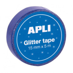 EXP. CINTA ADHESIVA GLITTER 15MMX5M 60U APLI20 (60 UN) 18520