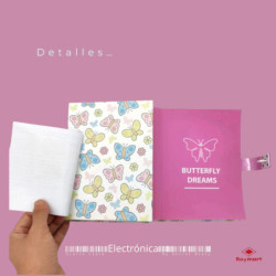 DIARIO CON CLAVE BUTTERFLY DREAMS ALEX BOG JC-1013