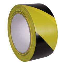 CINTA ADHESIVA SEÑAL. PREMIUM AMA/NEGRO 50X33 APLI20 (1 UN) 18588