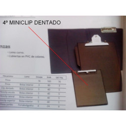 CARPETA PLAST. MINICLIP DENTADO 4º LISA GOMAS DISPLAST