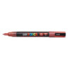 MARCADOR UNI-BALL POSCA PC-3ML PUNTA REDONDA 0,9-1,3MM PURPURINA ROJO -15-