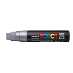 MARCADOR UNI-BALL POSCA PC-17K BISEL EXTRA GRUESO 15MM PLATA -26-