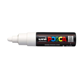 MARCADOR UNI-BALL POSCA PC-7M PUNTA REDONDA 4,5-5,5MM BLANCO -1-