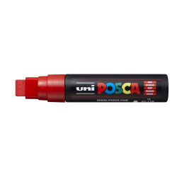 MARCADOR UNI-BALL POSCA PC-17K BISEL EXTRA GRUESO 15MM ROJO -15-