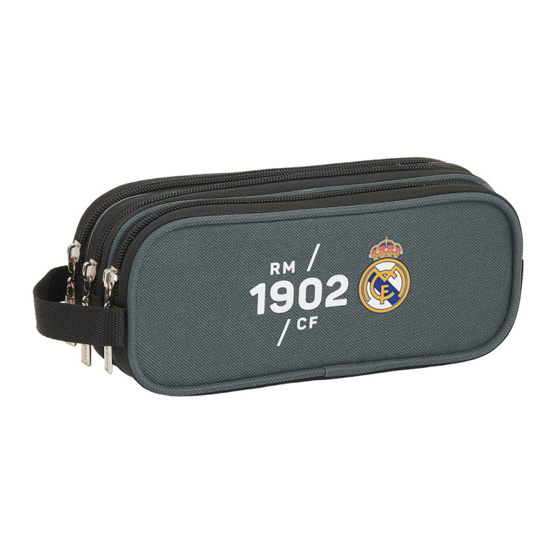 PORTATODO TRIPLE REAL MADRID "CARBON" 842102635 8,5*21 SAFTA22