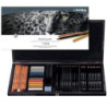 SET DIBUJO LYRA REMBRANDT MONOCROMO + LAPIZ PASTEL CAJA MADERA 47 PZS 2054001 FILA