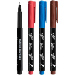 MARCADOR TATUAJE EBERHARD FABER ONE LINE  FINELINER 4 COLORES 559505
