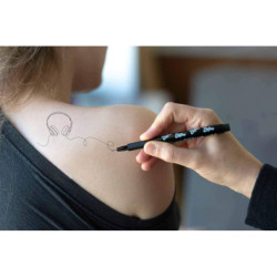 MARCADOR TATUAJE EBERHARD FABER ONE LINE  FINELINER 4 COLORES 559505