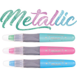 MARCADOR TIZA CAPILAR EBERHARD FABER METALLIC SET 3U + APLICADOR 579205