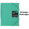 CARPETA ESCAPARATE A4 MAXIPLAS LIKE PASTEL 20F VERDE AGUA 26 GRAFOPLAS 39222026