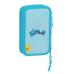 PLUMIER DOBLE PQÑO 28 PCS SIMON SAFTA21 ENERO 412082854 19,5*12,5